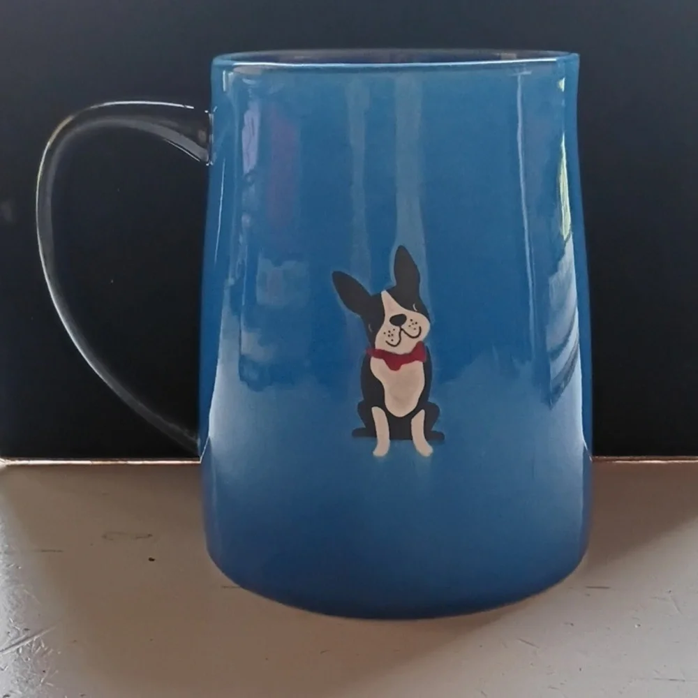 Charming Blue Dog Dad Mug
